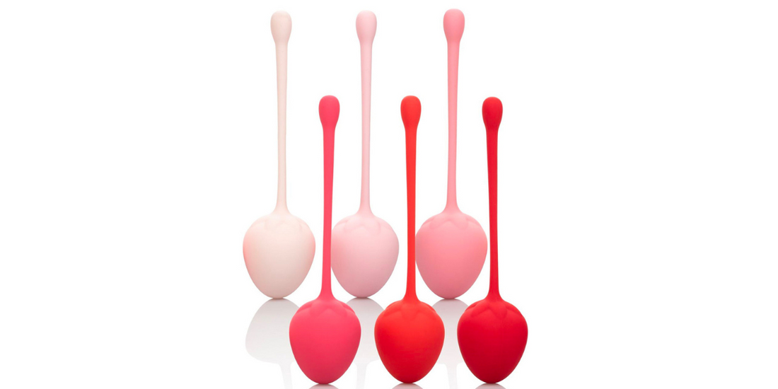 Strawberry Kegel Training Set on white background.