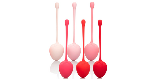 Strawberry Kegel Training Set on white background.