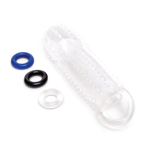 1.5 Inch Clear Penis Extender with Stamina Rings1