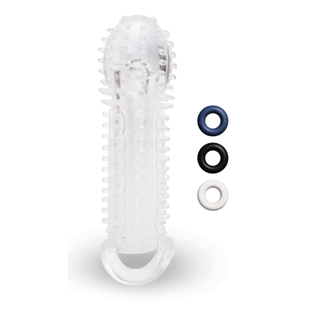 1.5 Inch Clear Penis Extender with Stamina Rings3