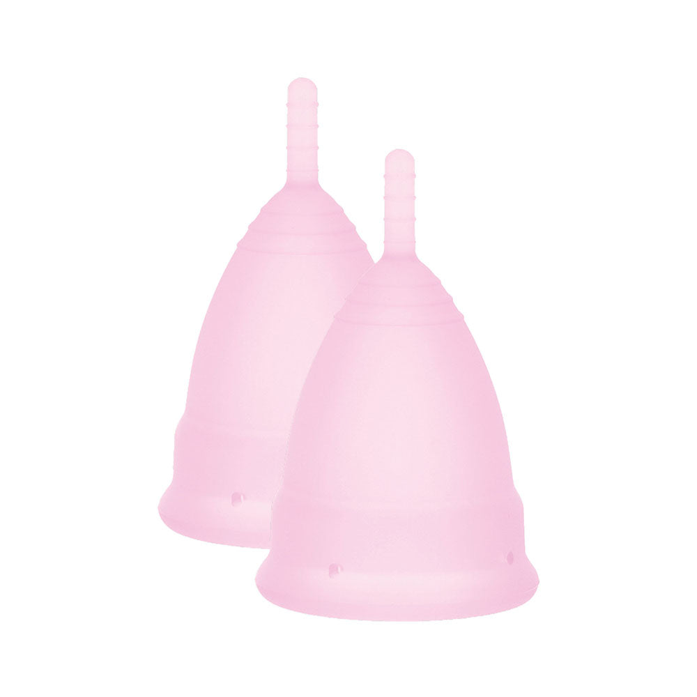 Intimate Health Menstrual Cups Small 2 Pieces on white background. image 1