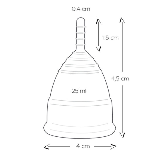 Intimate Health Menstrual Cups Small size on white background. image 2