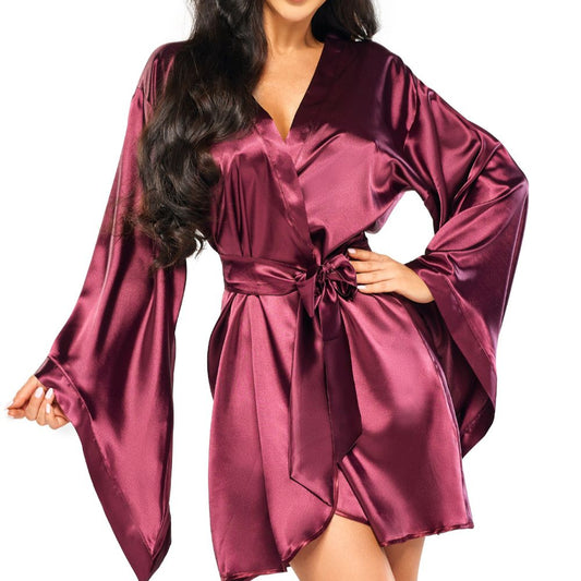 Samira Satin Peignoir- 3 Colours
