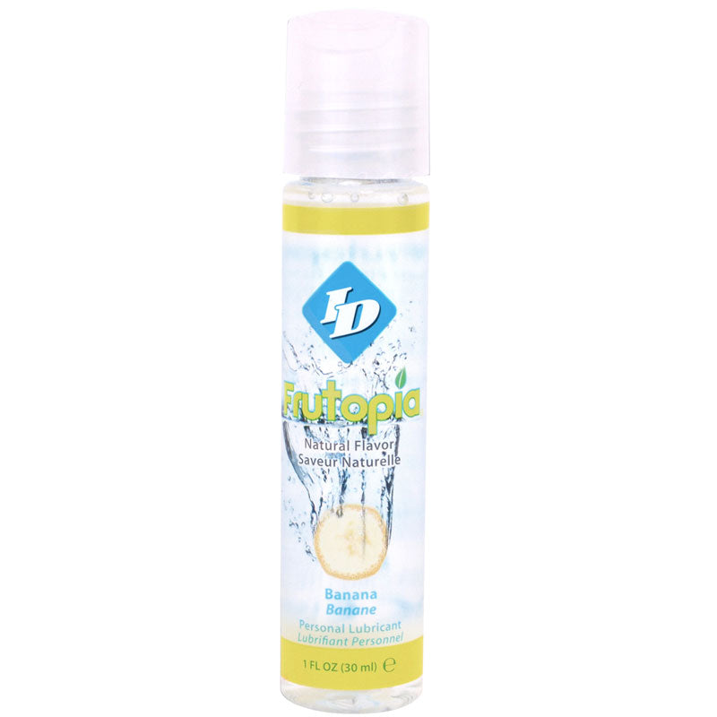 Banana Personal Lubricant 30ml on white background. image 1