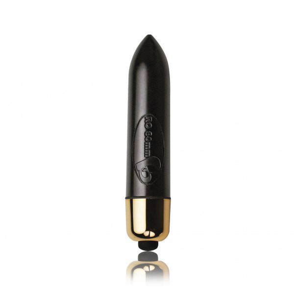 Black Bubbles Petite Sensations Butt Plug on white background. image 2