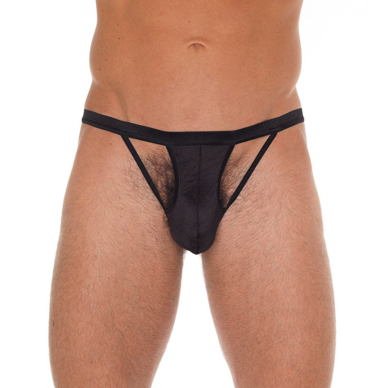 Black Cut-Out G-String