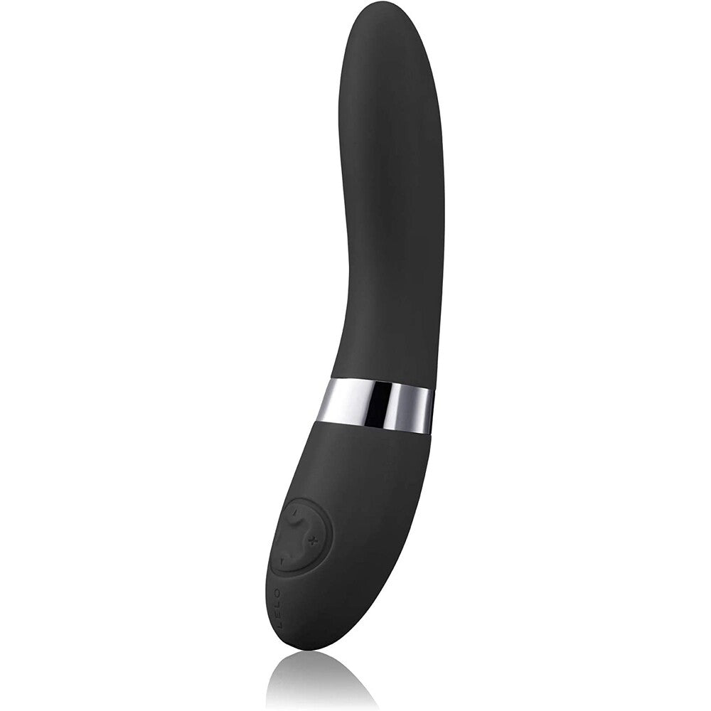 Black Dual Powered G-Spot Vibrator on white background. image 1