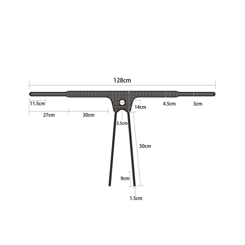 Black Easy Strap-On Harness size on white background. image 2