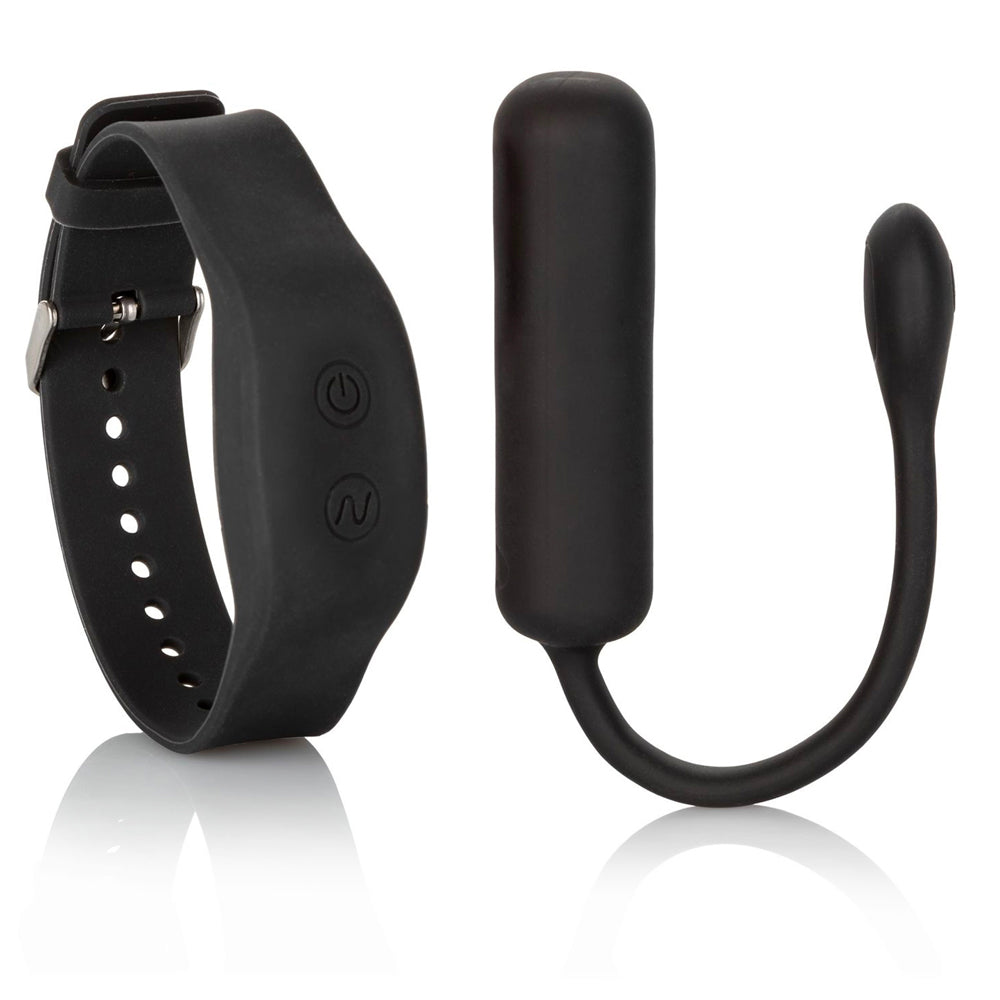 Black Petite Wristband Remote Bullet on white background. image 1