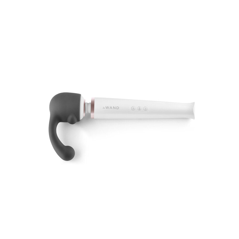 Black Weighted Wand Attachment with wand on white background. image 3