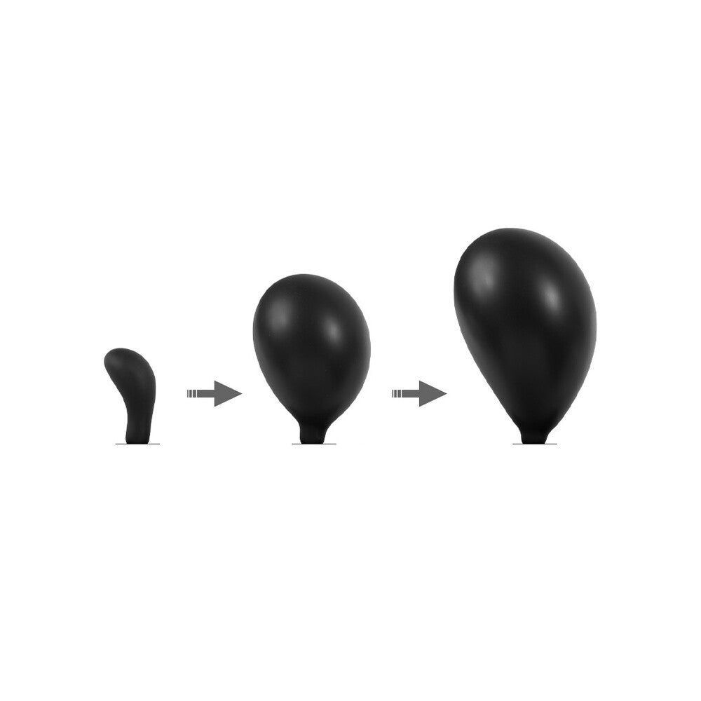 Curved Inflatable Anal Plug with Quick-Release Valve2