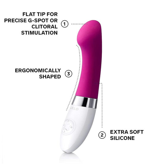 Deep Rose G Spot Vibrator features on white background. image 2