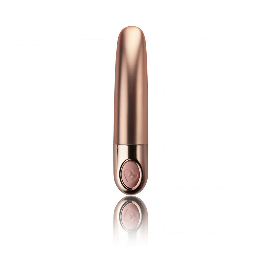 Dusk Pink Ellipse Mini Vibrator on white background. image 1