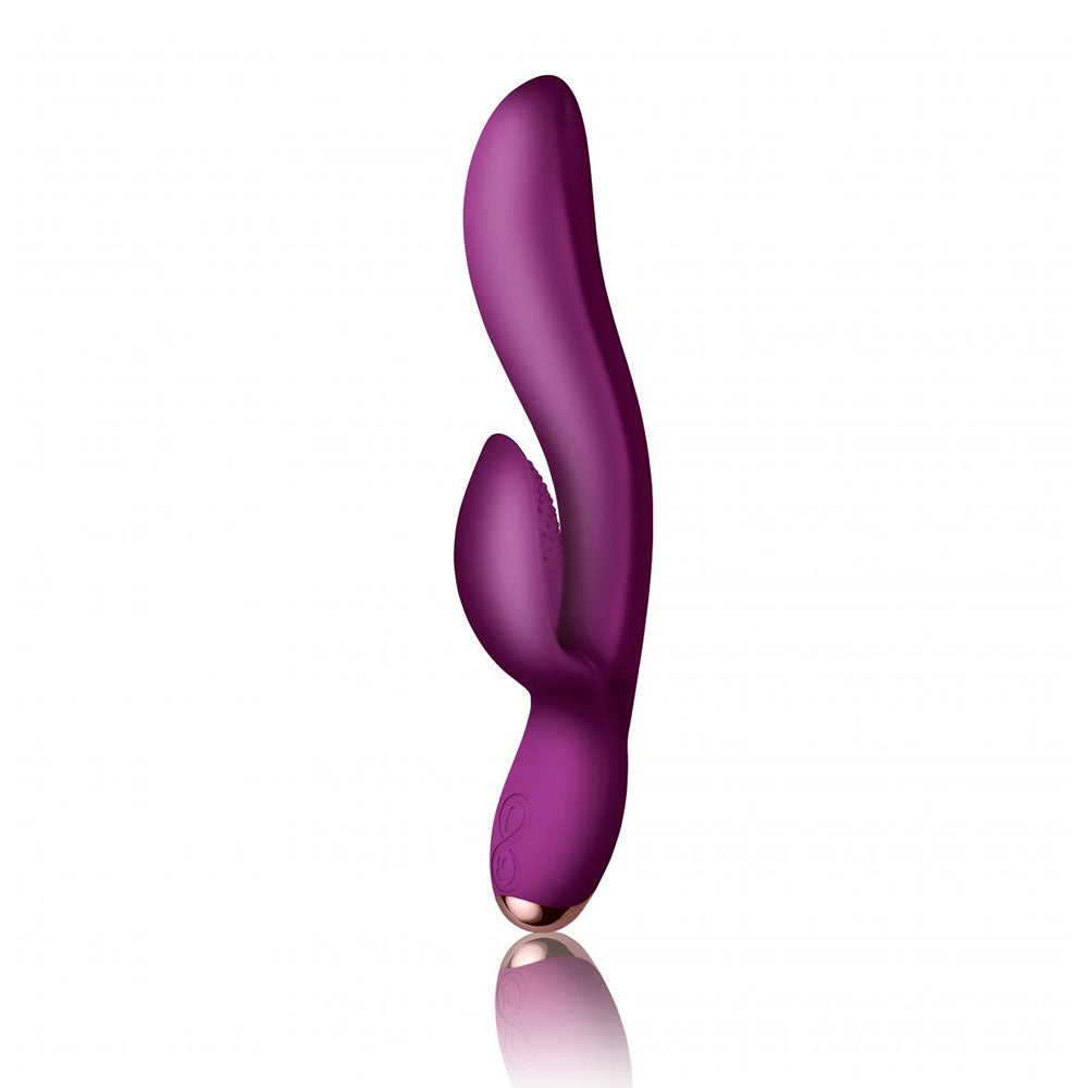 rocks off Fuchsia Regala Clitoral Vibrator on white background. image 1