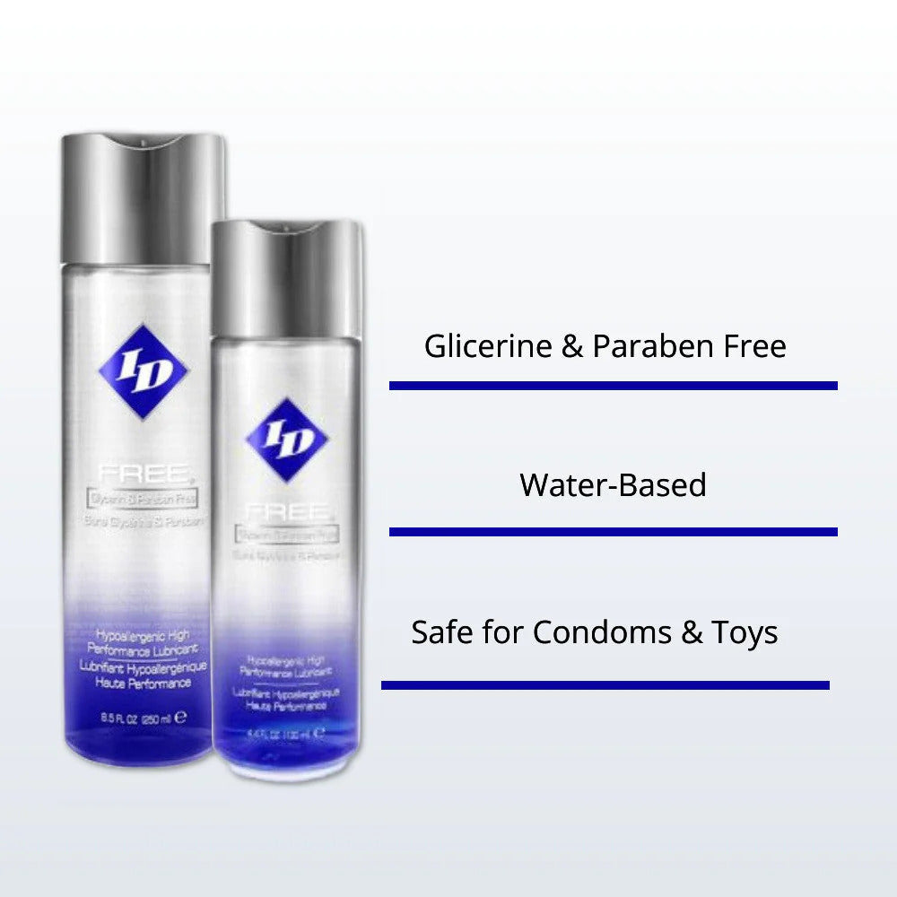 2 x bottles of ID lube on white background. with some text. Image 2