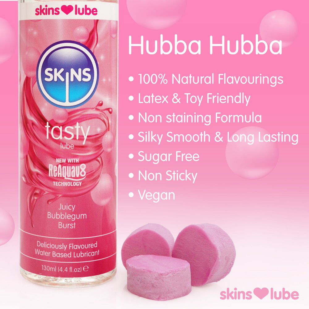 Juicy Bubblegum Blast Lubricant 130ml features on white background. image 3