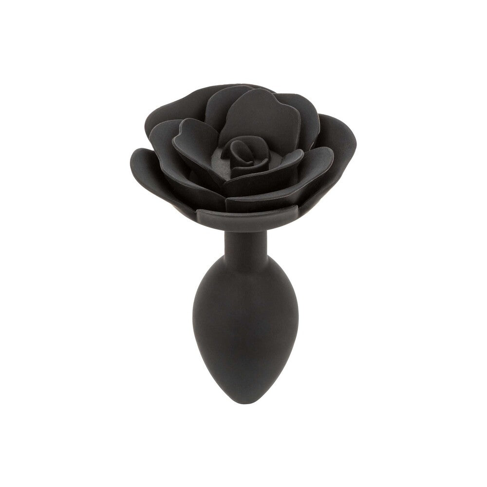 Large Rose Silicone Anal Plug 4-inch