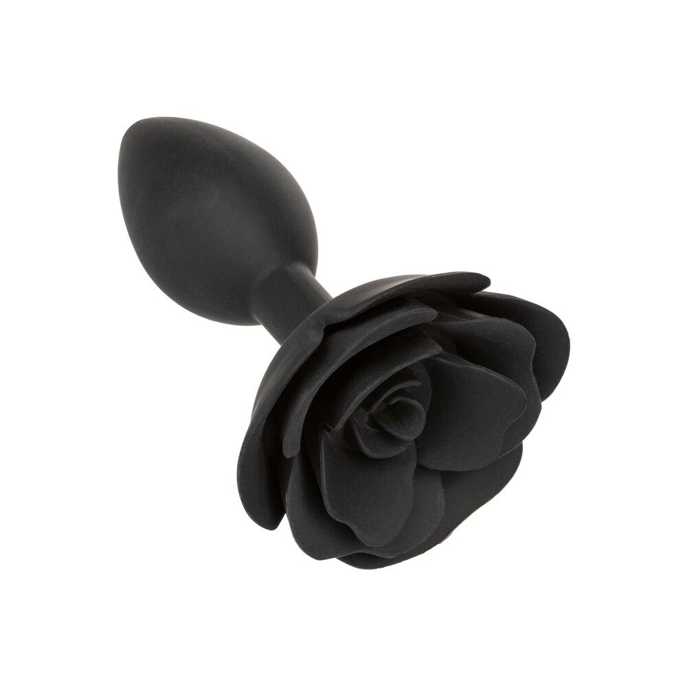 Large Rose Silicone Anal Plug 4-inch2