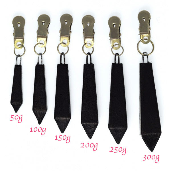 Long Nipple Clamps With Weight 250g on white background. image 1