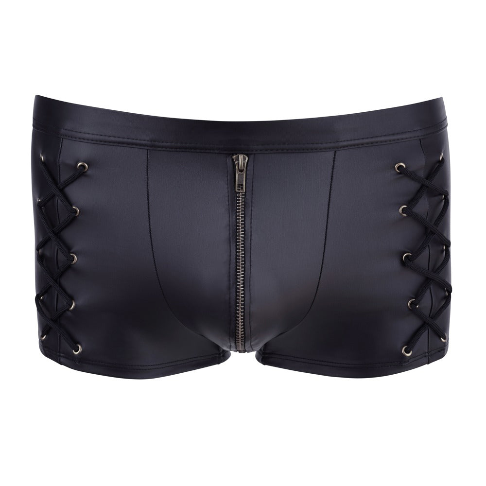 Matte Black Tight-Fit Pants 3