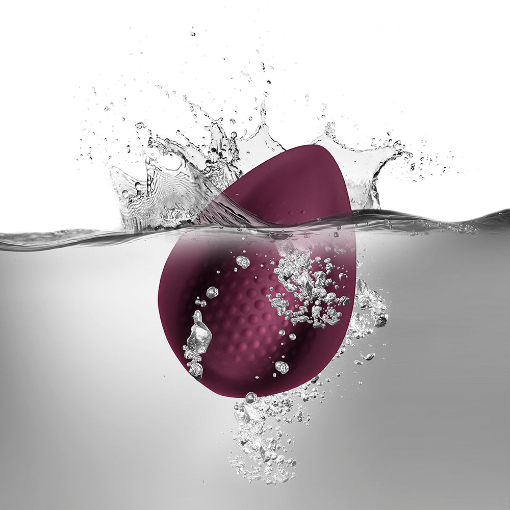 Purple Knickerbocker Glory in water on white background. image 3