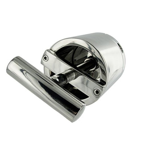 Silver Ball Press Chamber on white background. image 3