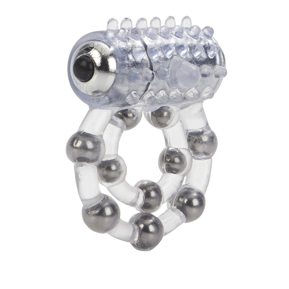 Waterproof Dual Enhancement Ring with Vibrations and Stroker Beads2