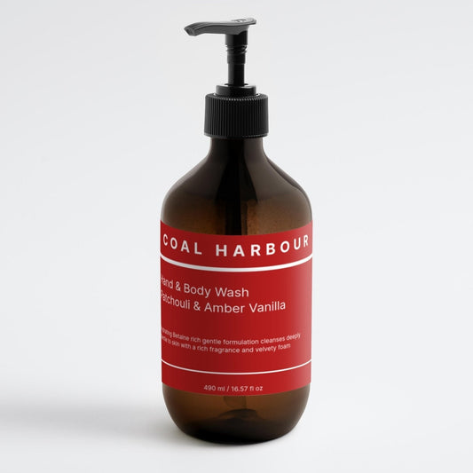 Patchouli & Amber Vanilla Hand & Body Wash 490ml