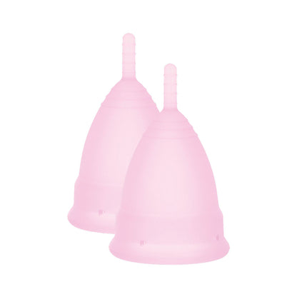 Intimate Health Menstrual Cups Small 2 Pieces on white background. image 1