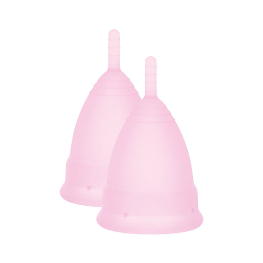 Intimate Health Menstrual Cups Small 2 Pieces on white background. image 1