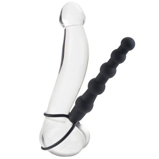 Black Beaded Dual Penetrator on white background. image 1