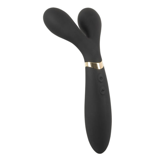 Black Couples Vibrator on white background. image 1