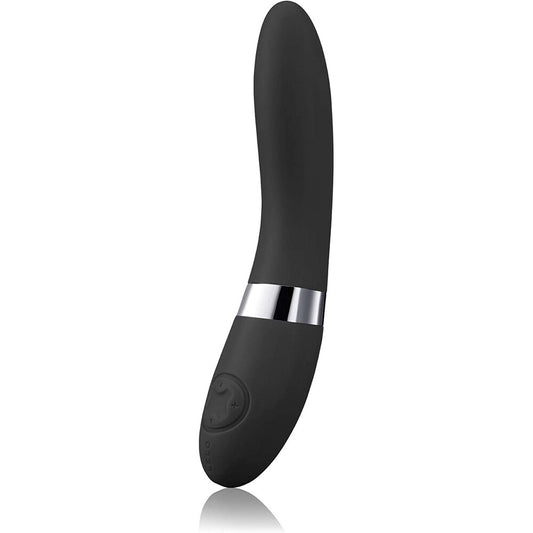 Black Dual Powered G-Spot Vibrator on white background. image 1