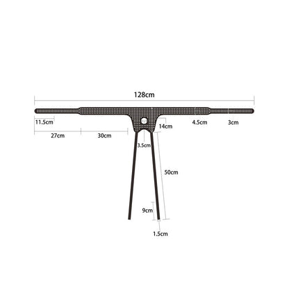 Black Easy Strap-On Harness size on white background. image 2