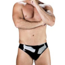 Black Latex Anal Brief