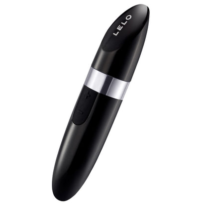 Black Luxury Rechargeable Vibrator on white background. image 1