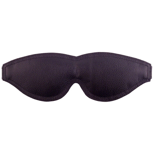 Large Black Padded Blindfold on white background. image 1