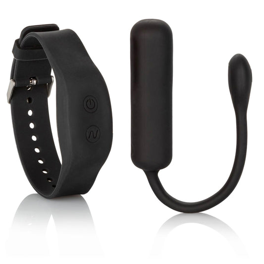 Black Petite Wristband Remote Bullet on white background. image 1