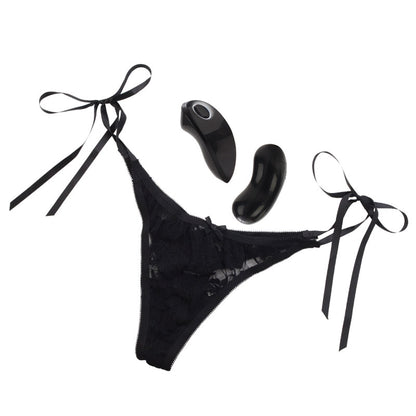 Black Remote Control Thong on white background. image 1