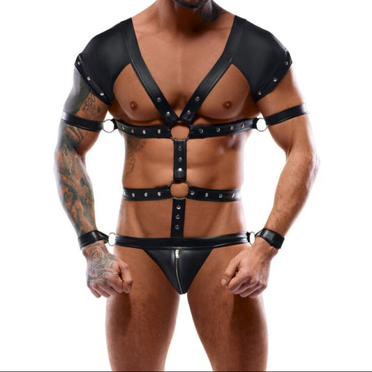 Black Restraint Harness Body with 4 Restraints 1