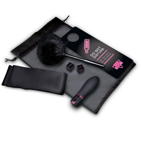 Black Sex Room Vibe Kit on white background. image 1