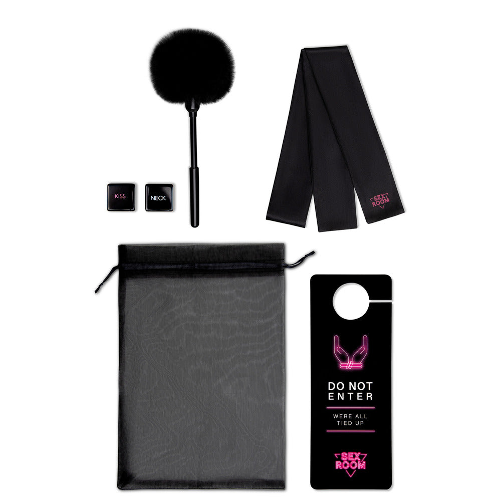 Black Sex Room Vibe Kit on white background. image 3