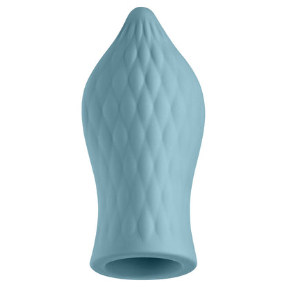 Blue Bullet with Tongue-Stimulating Silicone Sleeve
