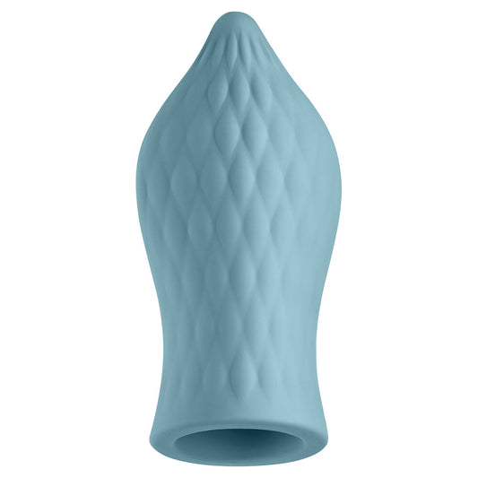 Blue Bullet with Tongue-Stimulating Silicone Sleeve