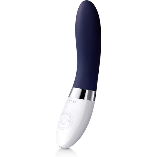 Blue G-Spot Vibrator on white background. image 1
