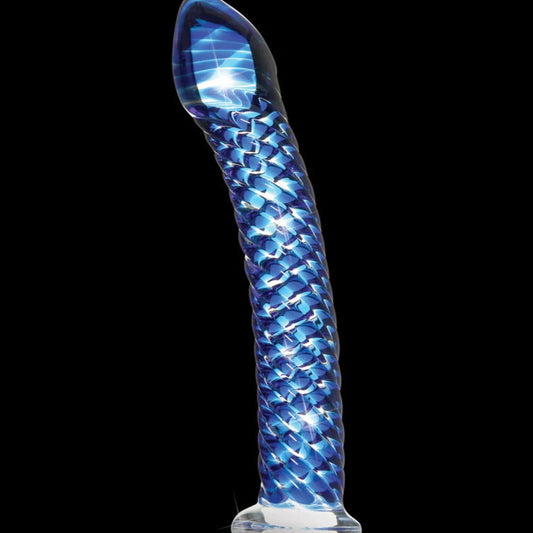 Blue Hand-Blown Glass Massager1