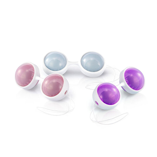 Coloured Beads Plus Orgasm Balls on a white background. image 1