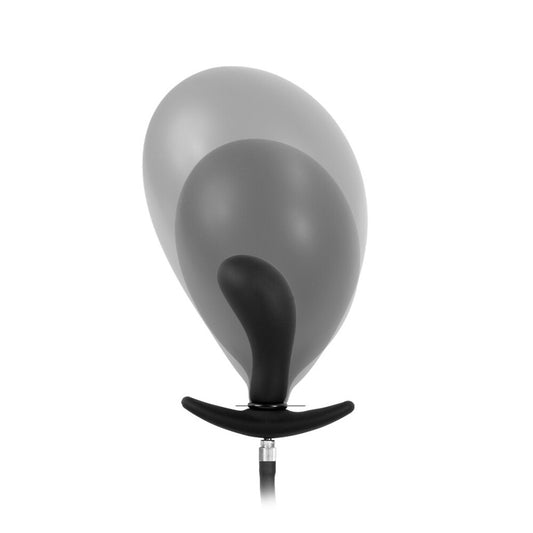 Curved Inflatable Anal Plug with Quick-Release Valve1