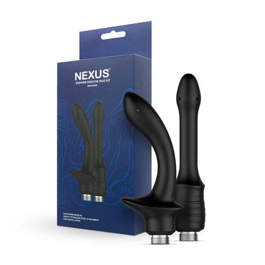 duo  douche kit with packaging on white background. image 1