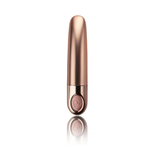 Dusk Pink Ellipse Mini Vibrator on white background. image 1